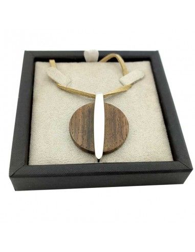 COLGANTE LOTUS ACERO - MADERA