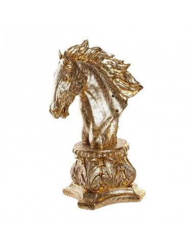 FIGURA DE CABALLO DORADO 41x26