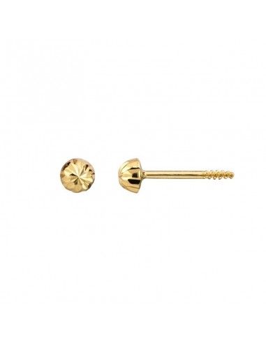 PENDIENTES MEDIA BOLA ORO BEBE