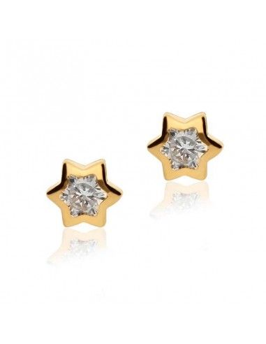 PENDIENTES ESTRELLA ORO NIÑA