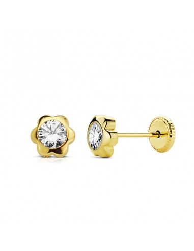PENDIENTES ORO FLOR MARGARITA