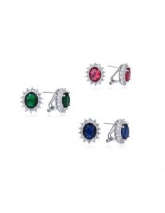 PENDIENTES CON PIEDRAS Y...