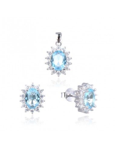 CONJUNTO DE PENDIENTES Y COLGANTE CON...
