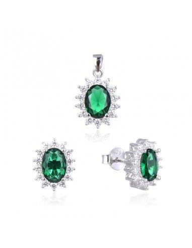 CONJUNTO DE PENDIENTES Y COLGANTE CON...