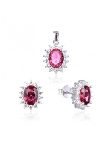 CONJUNTO DE PENDIENTES Y COLGANTE CON...