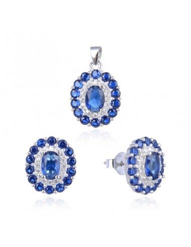 CONJUNTO DE PENDIENTES Y COLGANTE CON...