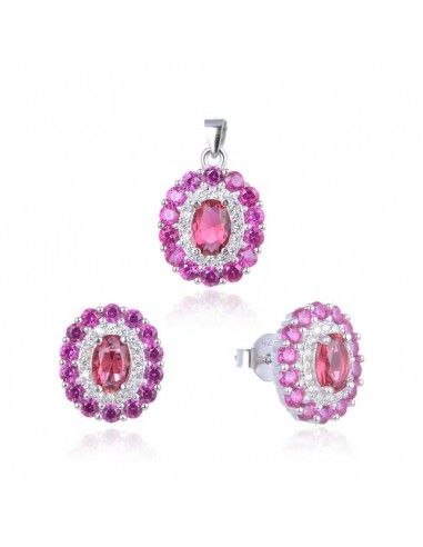 CONJUNTO DE PENDIENTES Y COLGANTE CON...
