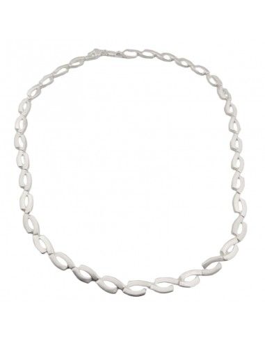GARGANTILLA PLATA ESLABONES 45 cm