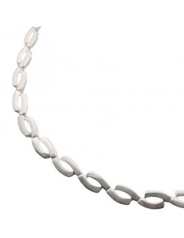 GARGANTILLA PLATA ESLABONES 45 cm