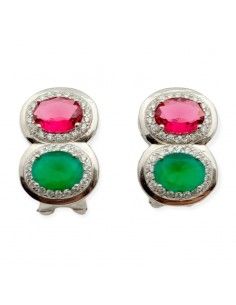 PENDIENTES PLATA PIEDRAS...