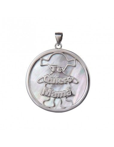 MEDALLA PLATA TE QUIERO MAMA