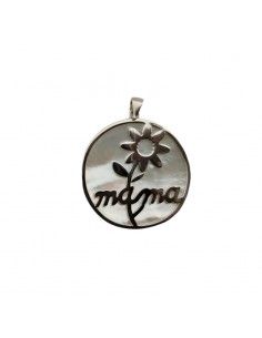 MEDALLA PLATA MAMA FLOR