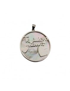 MEDALLA PLATA TE QUIERO MAMA