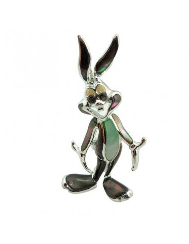 COLGANTE - BROCHE CONEJO NACAR