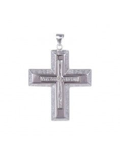 CRUZ PLATA HOMBRE