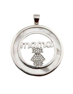 MEDALLA PLATA MAMA NIÑA
