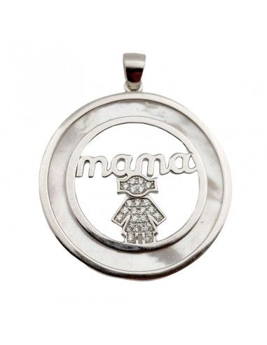 MEDALLA PLATA MAMA NIÑA