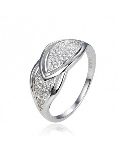 SORTIJA DE PLATA CON CIRCONITAS MUJER