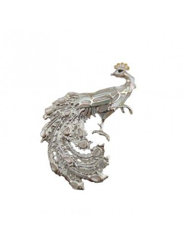 COLGANTE - BROCHE PAVO REAL