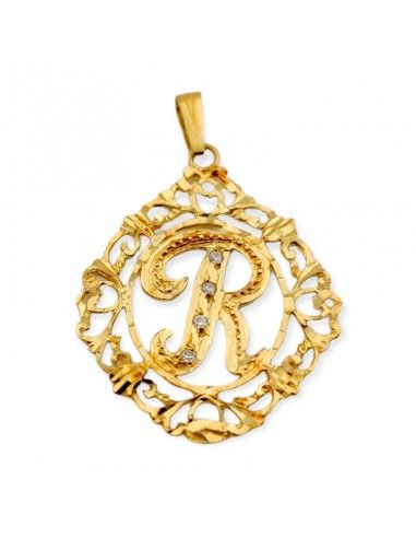 COLGANTE INICIAL ORO CON CIRCONITA