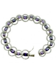 PULSERA PIEDRAS AMATISTA Y...