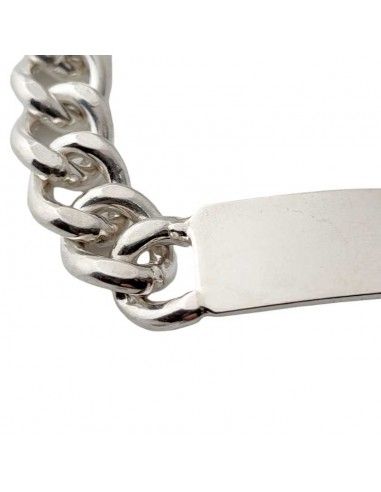 ESCLAVA CADENA BARBADA DE PLATA
