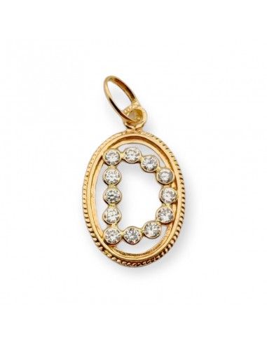COLGANTE INICIAL ORO CON CIRCONITA