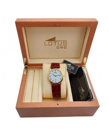 RELOJ LOTUS CABALLERO ORO 18K CORREA...