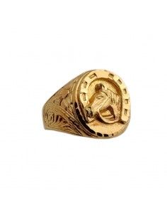 SELLO ORO HERRADURA CON...