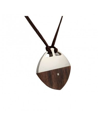 COLGANTE LOTUS ACERO-MADERA