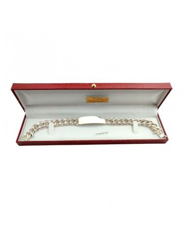 ESCLAVA CADENA BARBADA DE PLATA