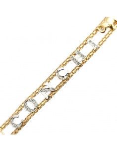 PULSERA CONCHI ORO BICOLOR 2