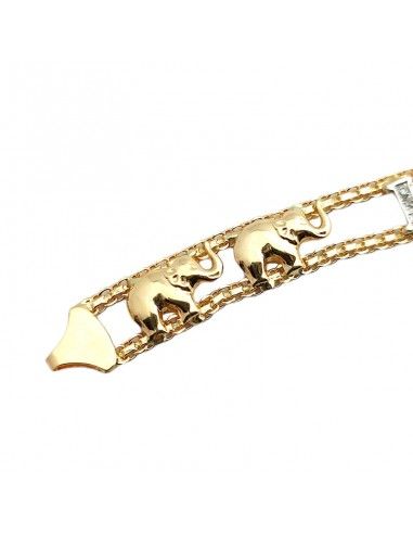 PULSERA Mª CRUZ ORO BICOLOR