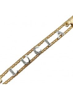 PULSERA LUCIA ORO BICOLOR 2