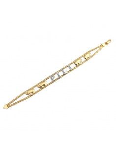PULSERA PILI ORO BICOLOR