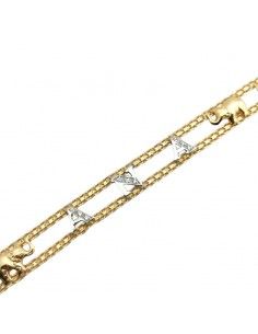 PULSERA ANA ORO BICOLOR 2