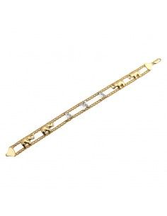 PULSERA ANA ORO BICOLOR