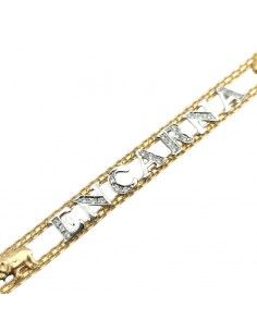 PULSERA ENCARNA ORO BICOLOR 2