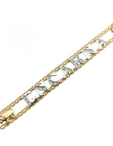 PULSERA ENCARNA ORO BICOLOR