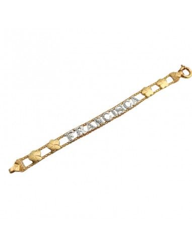 PULSERA FRANCISCA ORO BICOLOR