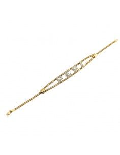 PULSERA PEPI ORO BICOLOR...