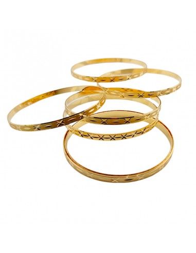 PULSERA SEMANARIO TALLADO ORO18k