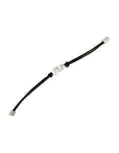 PULSERA LOTUS ACERO-CUERO 2