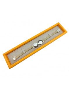 PULSERA LOTUS ACERO-MADERA 2
