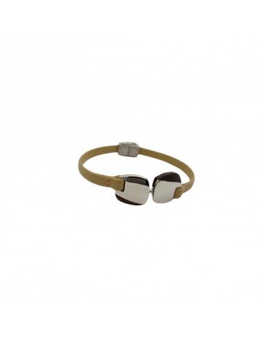 PULSERA LOTUS ACERO-MADERA