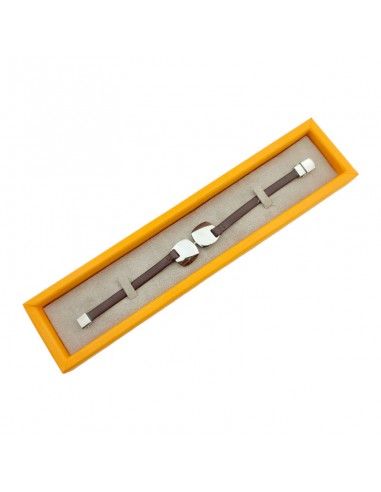 PULSERA LOTUS ACERO-MADERA