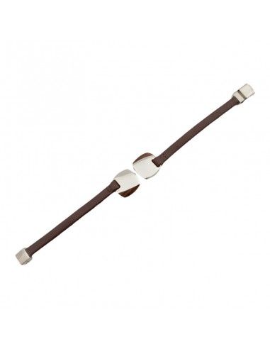 PULSERA LOTUS ACERO-MADERA