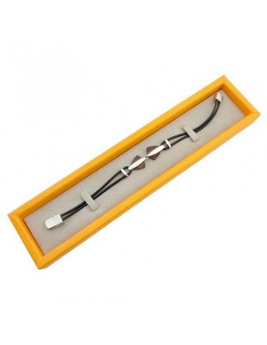 PULSERA LOTUS ACERO- MADERA