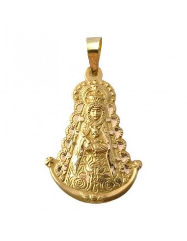 MEDALLA VIRGEN DEL ROCIO ORO 18K