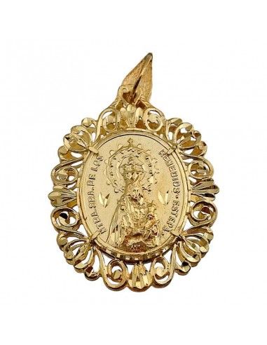 MEDALLA VIRGEN LOS REMEDIOS ORO 18K